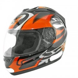 CASCO INTEGRAL TNT SIRIUS07 FIBRE NEGRO/ROJO XS