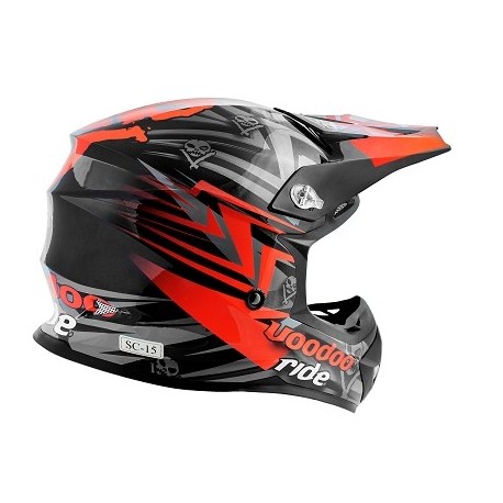 CASQUE CROSS VOODOO RIDE ICON RED SC15 L