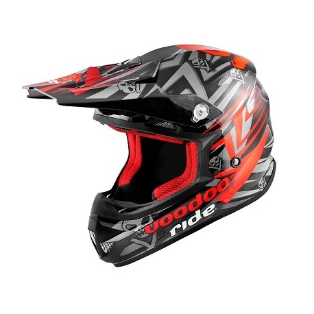 CASQUE CROSS VOODOO RIDE ICON RED SC15 M