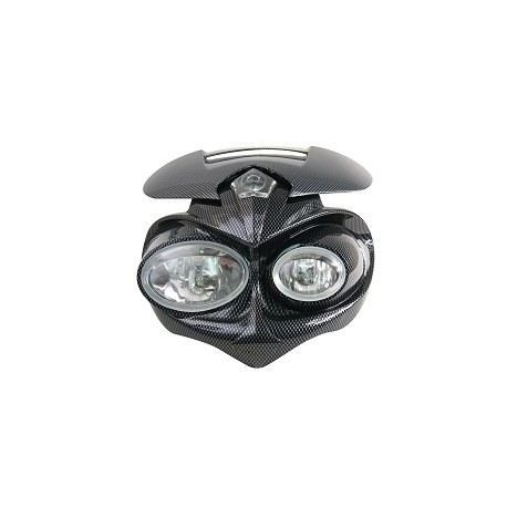 PORTAFARO MOTO CARBONO FLY EYES (HOMOLOGADO CE)