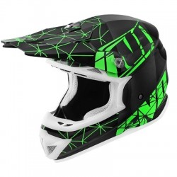 CASQUE CROSS NOEND ORIGAMI BLACK/GREEN SC15 M