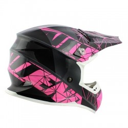 CASQUE CROSS NOEND ORIGAMI GLOSSY PINK SC15 M