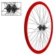 PAIRE DE ROUES FIXIE 700C DOUBLE PAROIES 30MM ROUGE