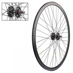 PAIRE DE ROUES FIXIE 700C DOUBLE PAROIES 43MM NOIRE