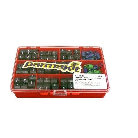 BOX PARMAKIT DE 18 JEU DE GALETS 16X13 + RESSORTS ( 4.5/5/5.5/6/6.5/7.5/8.5/9/10 )