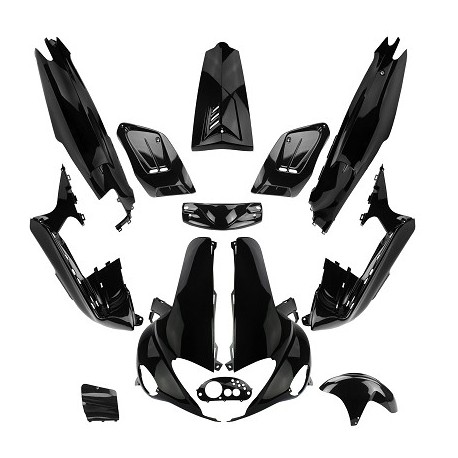 KIT 13 BODYWORK PARTS TO FIT GILERA RUNNER 1997-2004 50 / 125 / 150CC BLACK