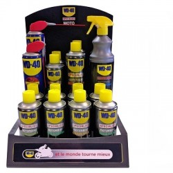 PRESENTOIR WD40 MOTO PACK COMPLET 28 PRODUITS + 6 X WD40 200ML