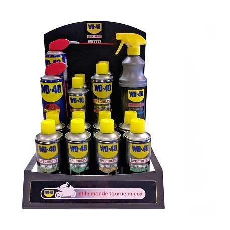 PRESENTOIR WD40 MOTO PACK EMBELLISSEMENT 36 PRODUITS