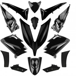 KIT 14 BODYWORK PARTS TO FIT YAMAHA TMAX 530 BRILLIANT BLACK 2015- 16