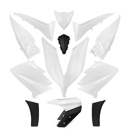 KIT 14 BODYWORK PARTS TO FIT YAMAHA TMAX 530 WHITE COMPETTION 2015- 16