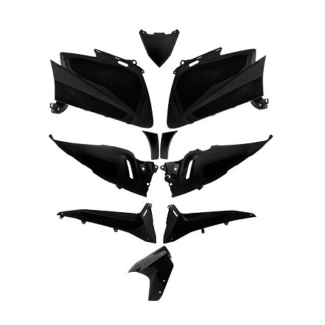 KIT CARROCERIA ADAPT. YAMAHA TMAX 530 NEGRO BRILLO ( 10 PIEZAS )