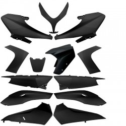 KIT CARROCERIA YAMAHA TMAX 500 2008 A 2012 NEGRO BRILLO ( 13 PIEZAS )