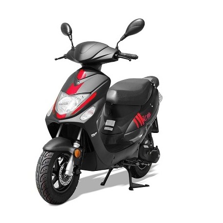 SCOOTER TNT MOTOR ROMA 3 2 TIEMPOS 50CC 10 NEGRO MAT / ROJO