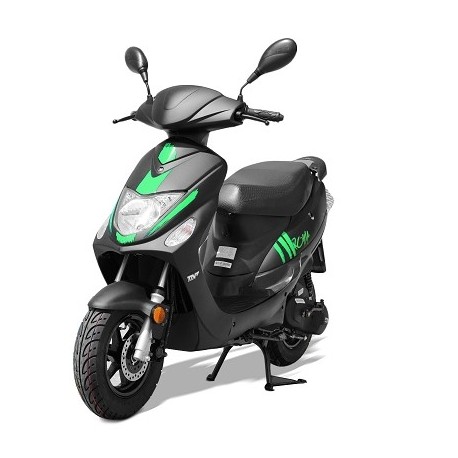 SCOOTER TNT MOTOR ROMA 3 2 TIEMPOS 50CC 10 NEGRO MAT / VERDE