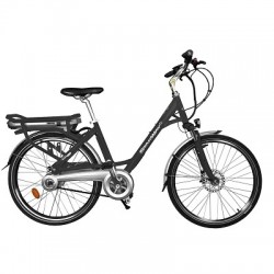 VELO VILLE 26" ELECTRIQUE STARWAY GRIS MODELE EASY CONFORT (AVEC FOURCHE SUSPENDUE)