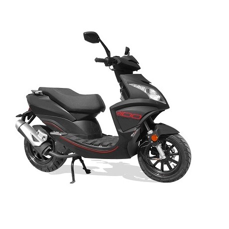 SCOOTER TNT MOTOR GRIDO 2 TEMPS 50CC 12" BLACK MAT / ROUGE 25KM/H ( ALLEMAGNE BELGIQUE)