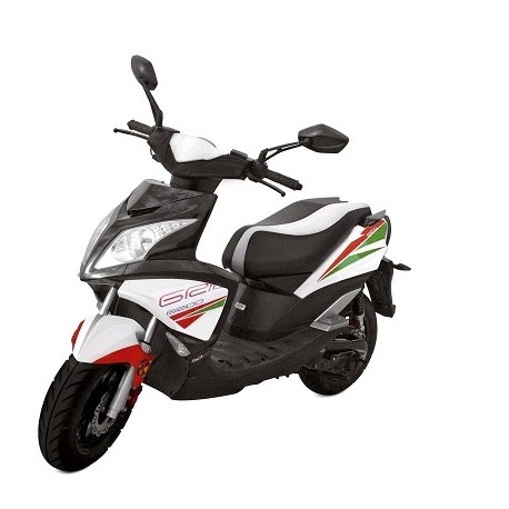 SCOOTER TNT MOTOR GRIDO 2 TEMPS 50CC 12" VERT/ROUGE 25KM/H ( ALLEMAGNE BELGIQUE)