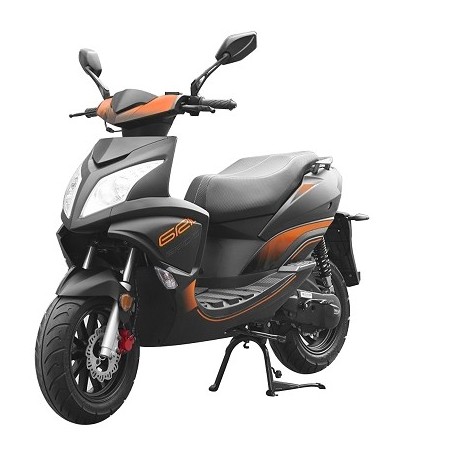 SCOOTER TNT MOTOR GRIDO 2 TIEMPOS 50CC 12" BLACK MATE / NARANJA