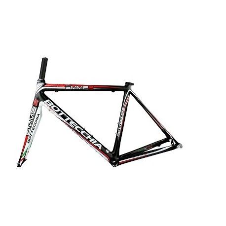 CADRE COURSE BOTTECCHIA EMME2 COULEUR A CARBONE ROUGE BLANC (TAILLE 51)