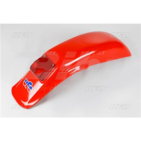 GUARDABARROS TRASERO UNIVERSAL UFO ENDURO CON LUZ 125CC-250CC-500CC (1983-1993) ROJO ME08027-B