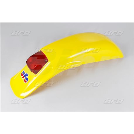 GUARDABARROS TRASERO UNIVERSAL UFO ENDURO CON LUZ 125CC-250CC-500CC (1983-1993) AMARILLO ME08027-D