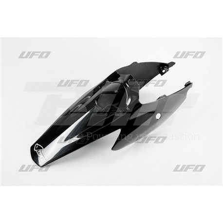 GUARDABARROS TRASERO CON PANELES LATERALES TRASEROS UFO KTM NEGRO KT03080-001