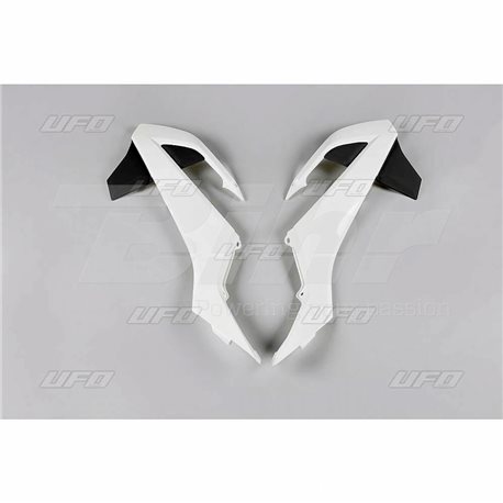 PLÁSTICOS LATERALES DE RADIADOR UFO KTM NEGRO/BLANCO KT04073-999K