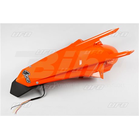 GUARDABARROS TRASERO CON PORTAMATRÍCULAS LED UFO KTM NARANJA KT04070-127